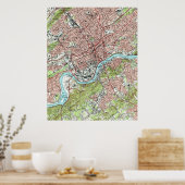 Knoxville Tennessee Map (1978) Poster (Keuken)