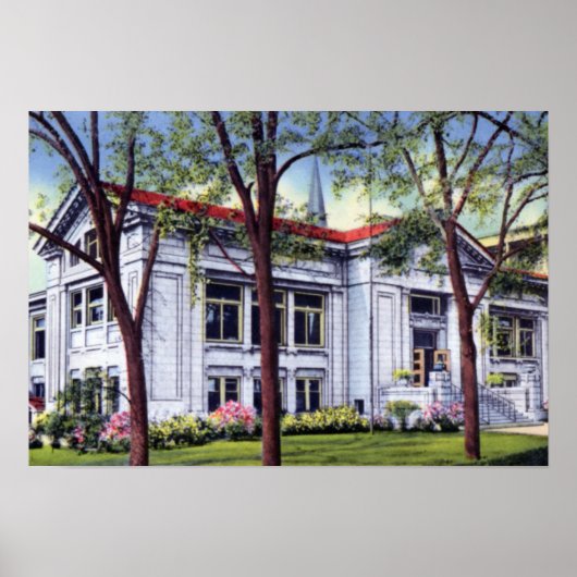 Knoxville Tennessee McGhee Library Poster (Voorkant)