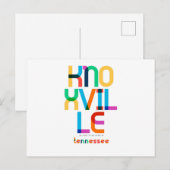 Knoxville Tennessee Mid Century, Pop Art, Briefkaart (Voorkant / Achterkant)