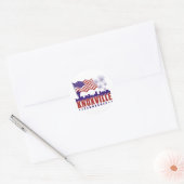 Knoxville Tennessee Patriottische Sticker (Envelop)
