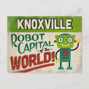 Knoxville Tennessee Robot - Funny  Briefkaart