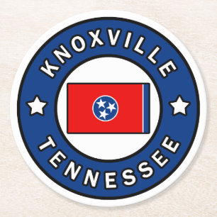 Knoxville Tennessee Ronde Kartonnen Onderzetter