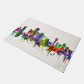 Knoxville Tennessee Skyline Deurmat (Schuin)