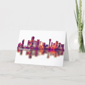 Knoxville Tennessee Skyline Feestdagen Kaart