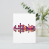 Knoxville Tennessee Skyline Feestdagenkaart (Staand voorkant)