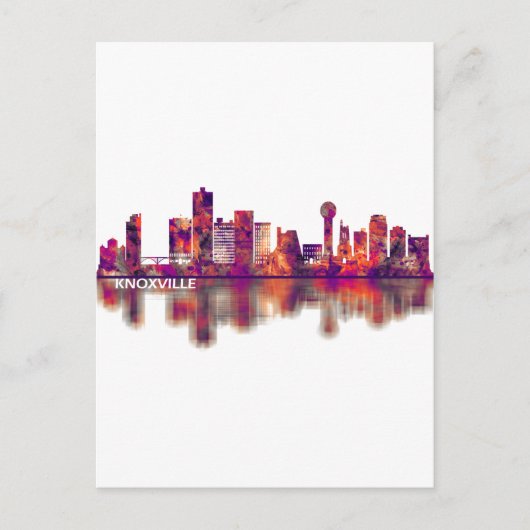 Knoxville Tennessee Skyline Feestdagenkaart (Voorkant)