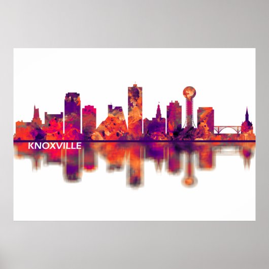 Knoxville Tennessee Skyline Poster (Voorkant)