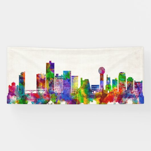 Knoxville Tennessee Skyline Spandoek (Horizontaal)
