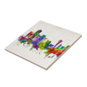 Knoxville Tennessee Skyline Tegeltje (Zijkant)