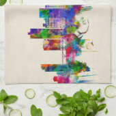 Knoxville Tennessee Skyline Theedoek (Gevouwen)