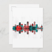 Knoxville Tennessee Skyline Uitnodiging Briefkaart (Voorkant / Achterkant)