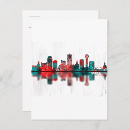 Knoxville Tennessee Skyline Uitnodiging Briefkaart (Voorkant / Achterkant)