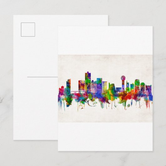 Knoxville Tennessee Skyline Uitnodiging Briefkaart (Voorkant / Achterkant)