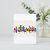 Knoxville Tennessee Skyline Uitnodiging Briefkaart (Staand voorkant)