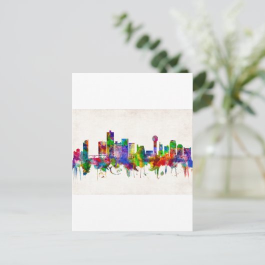 Knoxville Tennessee Skyline Uitnodiging Briefkaart (Staand voorkant)