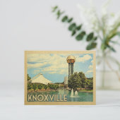 Knoxville Tennessee Vintage Travel Briefkaart (Staand voorkant)