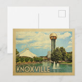 Knoxville Tennessee Vintage Travel Briefkaart (Voorkant / Achterkant)