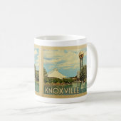 Knoxville Tennessee Vintage Travel Koffiemok (Voorkant rechts)