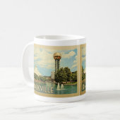 Knoxville Tennessee Vintage Travel Koffiemok (Voorkant links)