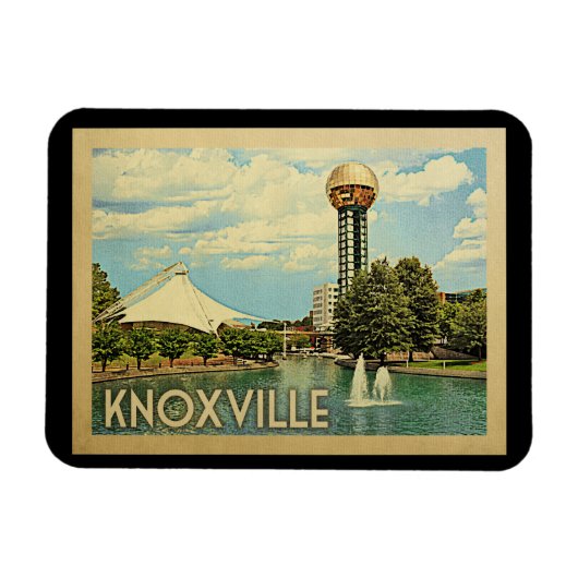 Knoxville Tennessee Vintage Travel Magneet (Horizontaal)