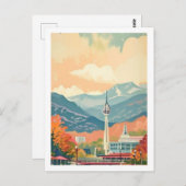 Knoxville, Tennessee Waterverf schilderij Briefkaart (Voorkant / Achterkant)