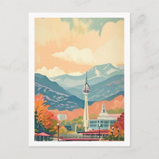 Knoxville, Tennessee Waterverf schilderij Briefkaart (Voorkant)