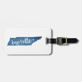 Knoxville, Tennessee Wood Grain Bagagelabel (Voorkant horizontaal)