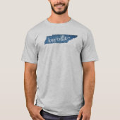 Knoxville, Tennessee Wood Grain T-shirt (Voorkant)