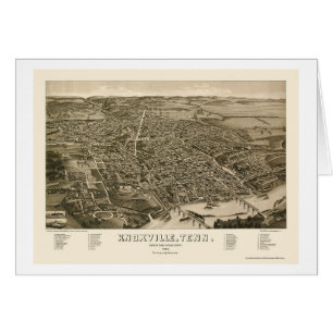 Knoxville, TN Panoramic Map - 1886