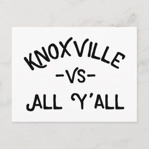 Knoxville VS All Yall, Tennessee Briefkaart