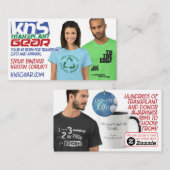 KNS Transplant Gear visitekaartje (Voorkant / Achterkant)