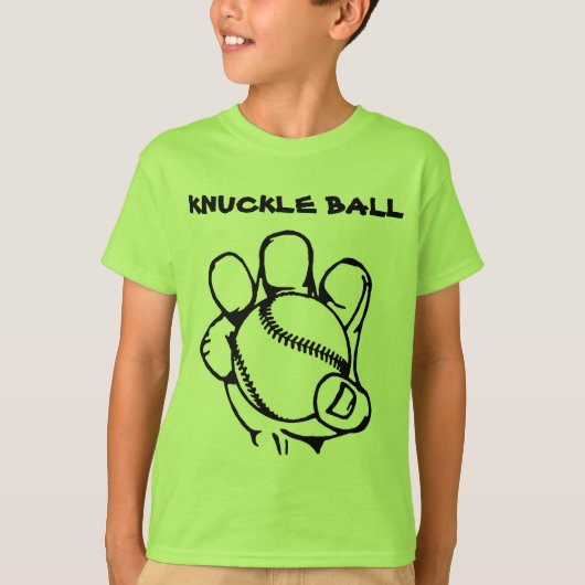 Knuckle Ball Baseball T-shirt (Voorkant)