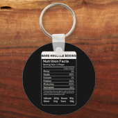 Knuckle Boxing Nutrition Feiten Sleutelhanger (Voorkant)
