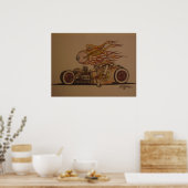 Knuckle draggin' in kleur poster (Keuken)