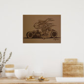 Knuckle draggin'' poster (Keuken)