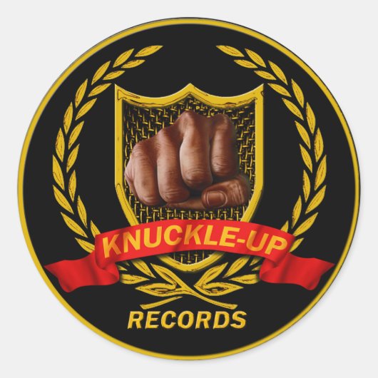 Knuckle Up Records Logo Stickers (Voorkant)