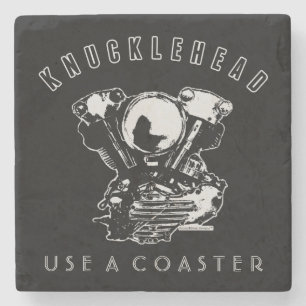 Knucklehead-motor Stenen Onderzetter