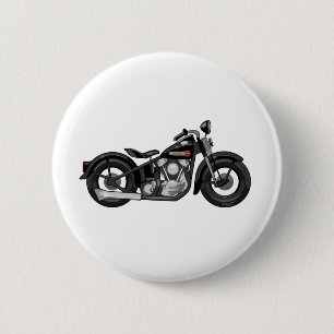 Knucklehead Motorcycle Ronde Button 5,7 Cm