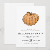 Knucklehead pompoen ontwerp kaart (Voorkant / Achterkant)