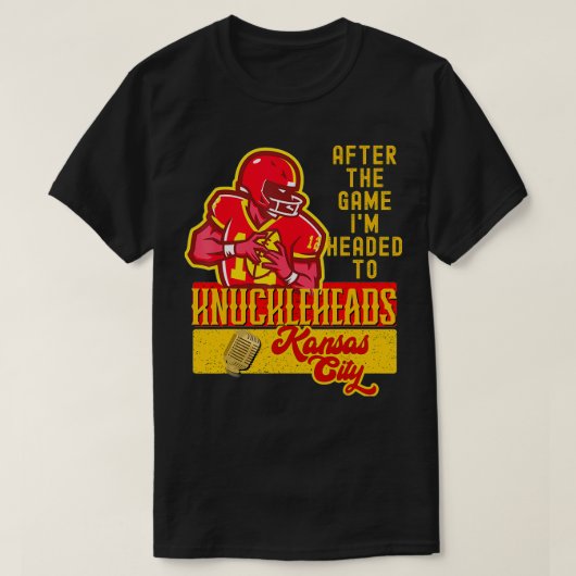 Knuckleheads Kansas City Music Retro BBQ FrontBack T-shirt (Design voorkant)