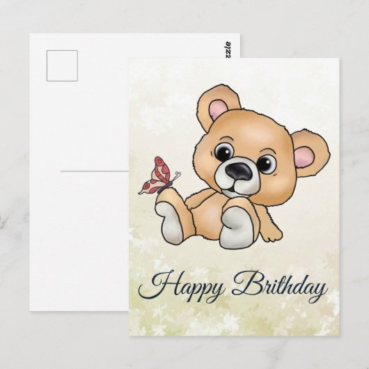 Knuddelbär Briefkaart (Voorkant / Achterkant)