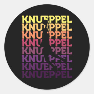 Knueppel Sketll Fantastische Fansupport 2 Ronde Sticker