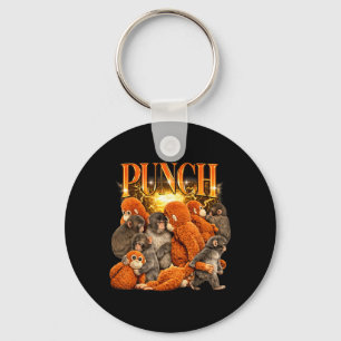 Knuffel aap Cute Punch knuffeldier Sleutelhanger