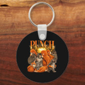 Knuffel aap Cute Punch knuffeldier Sleutelhanger (Voorkant)