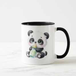 Knuffel Baby Panda Bamboe Koffiemok | Adorab Mok