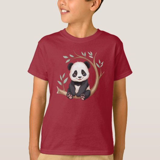 Knuffel Baby Panda – Takelarm Charm T-shirt (Voorkant)
