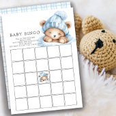 Knuffel Beer Baby Shower Bingo Spel Kaart