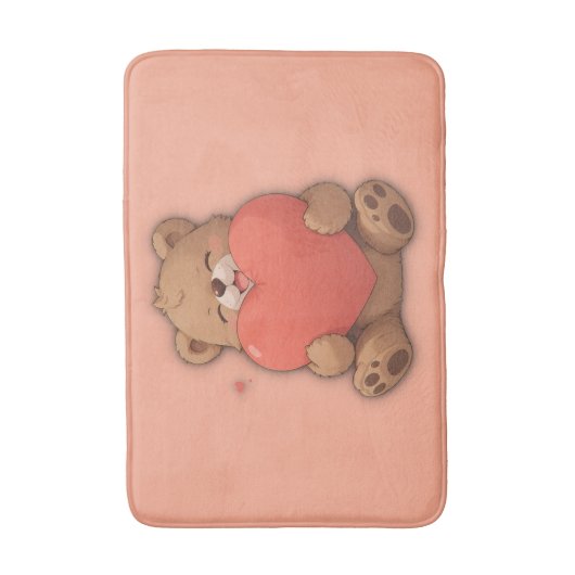 Knuffel beer badmat (Voorkant Verticaal)