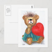 Knuffel Beer Briefkaart (Voorkant / Achterkant)