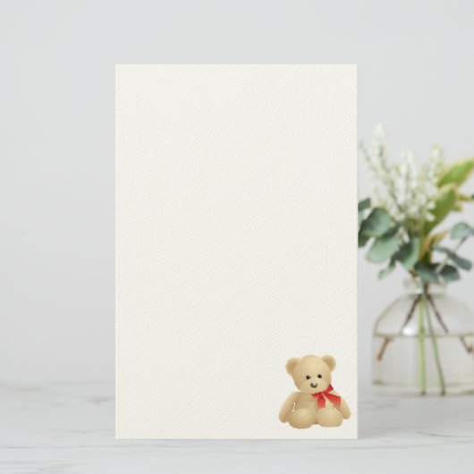 Knuffel Beer Briefpapier (Staand voorkant)